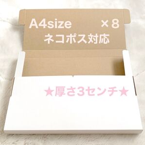 《8枚/新A4サイズ》ネコポス対応 段ボール