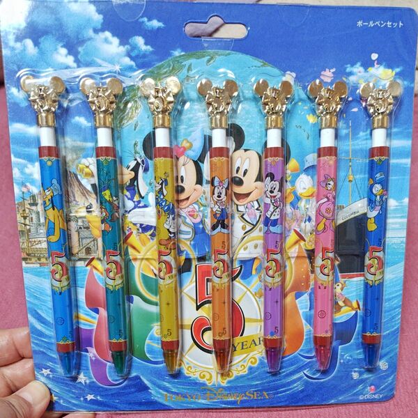 ディズニーボールペンセット 5周年 ディズニーシー