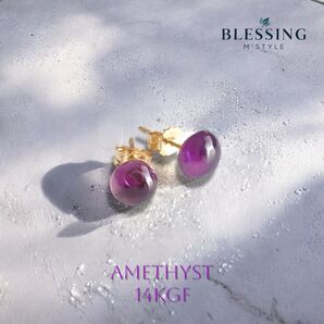 アメジスト天然石パワーストーン ピアス