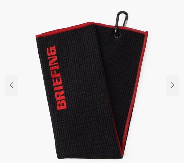 【完売品】BRIEFING ブリーフィング ゴルフ用タオル ブラック/レッド