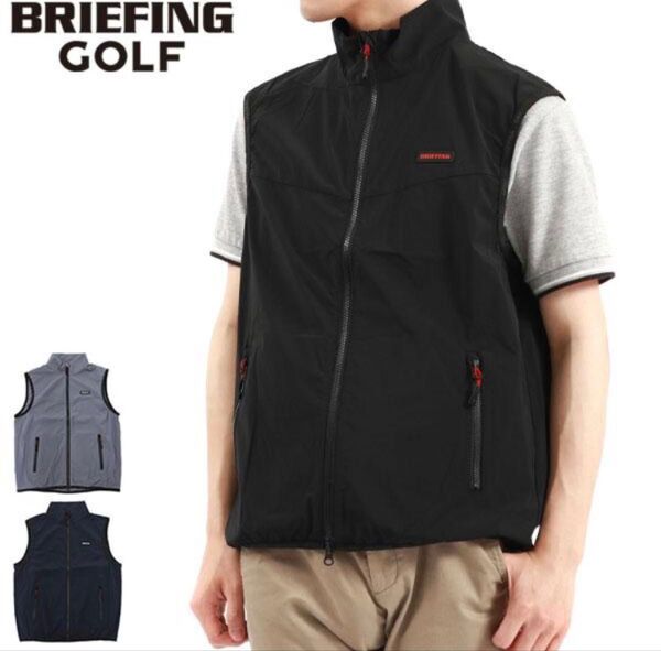 【新品】BRIEFING ブリーフィング ウインド ベスト グレー L