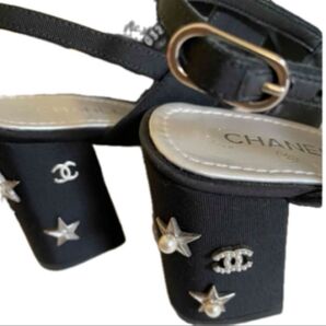お値下げ CHANEL お星様にパールのココマーク CHANELらしいサンダル 36 1/2 C 23.5cm