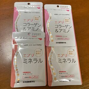エブリ コラーゲン&アミノ、ミネラル 各2袋 計4袋