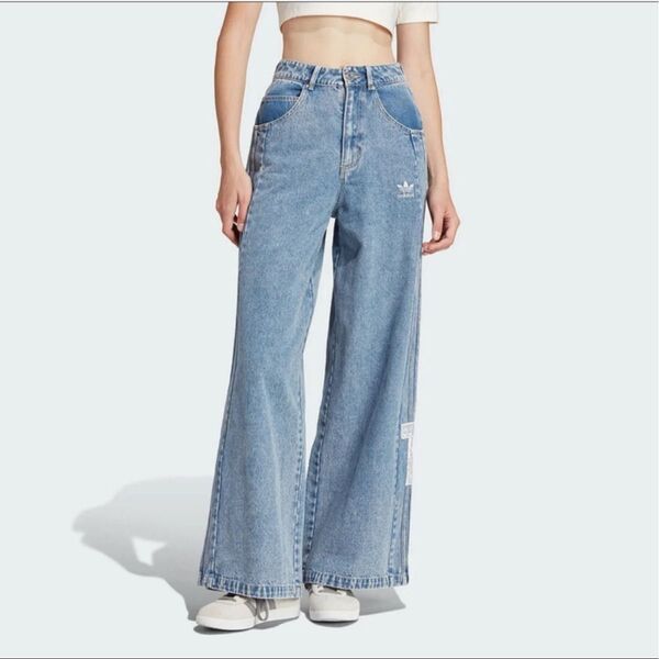 新品 adidas アディブレイク デニムジーンズ