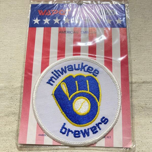 90s vintage MLB メジャーリーグベースボールMilwaukee Brewers ミルウォーキーブリュワーズ ワッペン