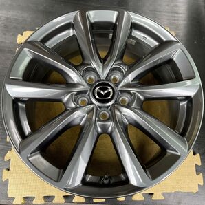 新車外し マツダ3ファストバック 純正ホイール1本 グレーメタリック塗装 18インチ7J+45 PCD114.3-5H P