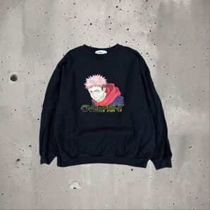呪術廻戦 over print オーバープリント 虎杖悠仁 スウェット