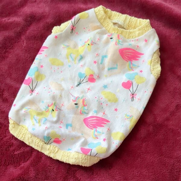 値下げ☆犬服☆ハンドメイド☆ユニコーン柄タンク
