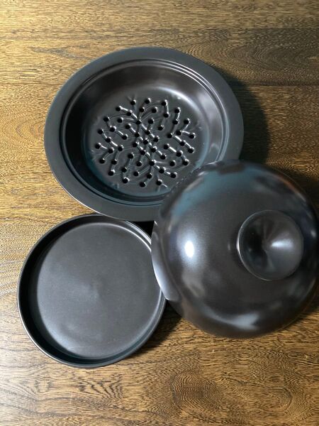 【未使用品】蒸し器 蒸し皿 スチーマー スリッシュシリーズ 美濃焼の蒸し器 Slish
