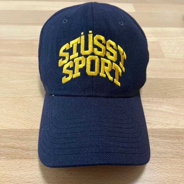 【貴重】オールド STUSSY SPORT キャップ ネイビー