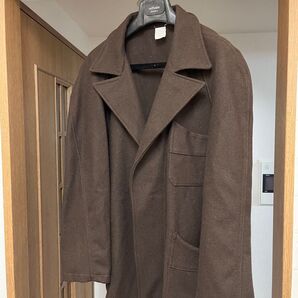 【古着 デッドストック 】ウール コート ベルト付き ラグラン袖 ラップコート