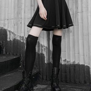 PUNKRAVE ハイウェストスウィングスカート 黒 パンク ゴスロリ サブカル