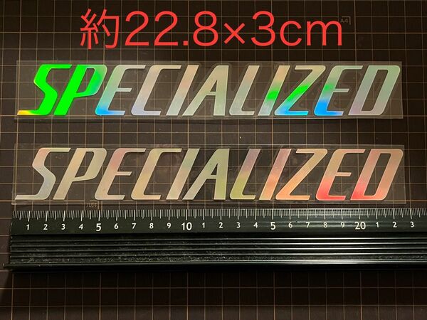 約22.8×3cm スペシャライズド specialized 2枚 プリズムステッカー レインボー