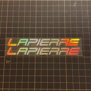 ラピエール lapierre 2枚 プリズム ステッカー レインボー 転写シール