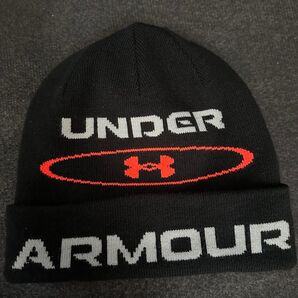 UNDER ARMOUR ニット帽 ブラック ロゴ入り