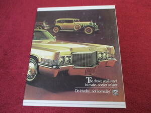 * GM CADILLAC 1970 Showa era 44 catalog ② *