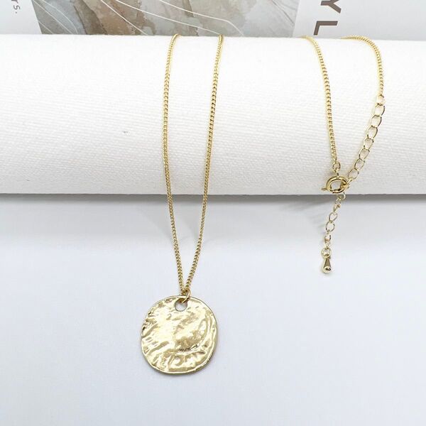【特別価格】¥699/ネックレス/コイン調ネックレス/シンプルネックレス【全員プレゼント付き】