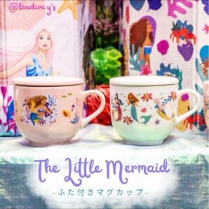 Disney リトルマーメイド アリエル 蓋付き マグカップ コップ 2点セット ディズニー プリンセス 食器