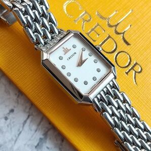 セイコークレドール シグノ GSTE883 美品 11P天然ダイヤインデックス レディース