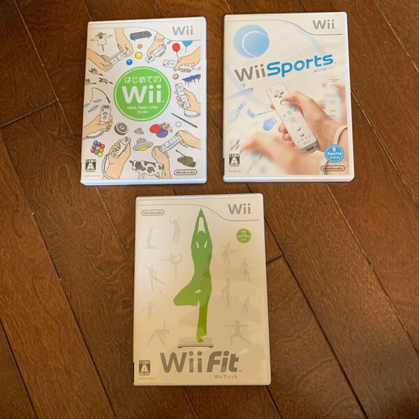 Wii ソフト 3個セット まとめ売り WiiSports WiiFit はじめてのWii