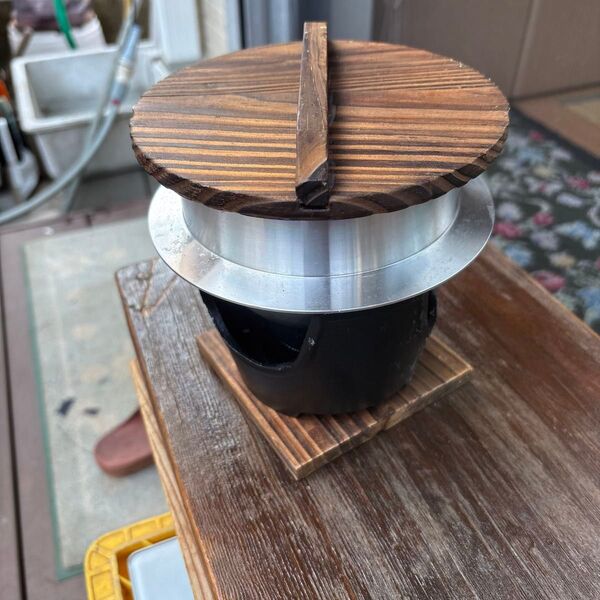 レトロ 釜コンロ 料亭調理器具 固形燃料用アウトドアキャンプ