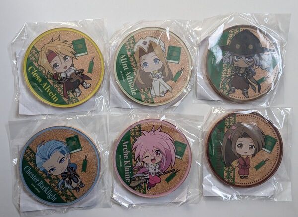 テイルズ ファンタジア アクリルコルクコースター クレス ミント チェスター アーチェ クラース すず