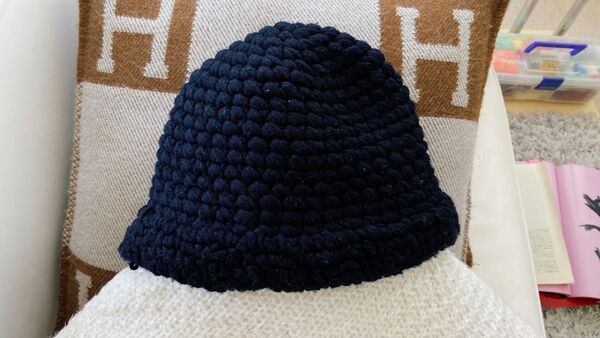 ボッテガべネタ BOTTEGA VENETA ニット帽 ブラック 温かい M