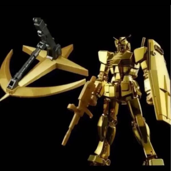 ガンダムベース限定景品 RX-78-2 ガンダムゴールドコーティング&アクションベース連邦軍Ver.メタリック 未開封
