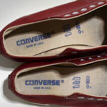 CONVERSE コンバース JACK PURCELL LOW ジャックパーセル 赤レザー USA製 水洗い済み_画像9