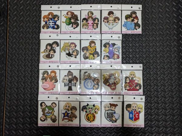 【未使用未開封】 ガールズ&パンツァー 給油口 ステッカー あんこうチーム 他校チーム集合 19枚セット 大洗 ガルパン