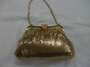 ファッション　Bag　ゴールド　とっても光が当たると綺麗です　フェミニン　アクセサリー　中古　日本製　パーティ　フォーマルなど