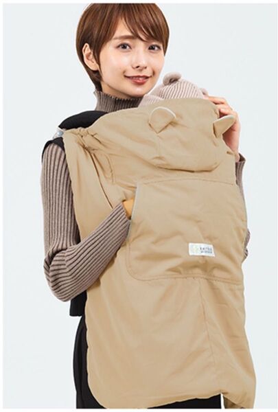 美品 1度のみ使用 kerata ケラッタ 3way 抱っこ紐ケープ 防寒ケープ ベビー ベビー用品 防寒 ケープ