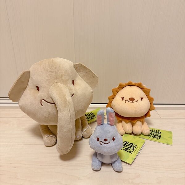 モグモグプラネット CUTE版 ぬいぐるみ 動物 ゾウ うさぎ ライオン