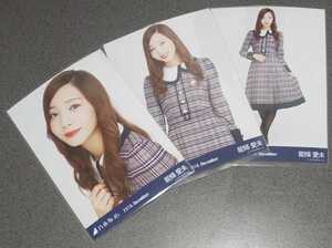 乃木坂46 能條愛未 22th制服 生写真 3種コンプ 2018.December