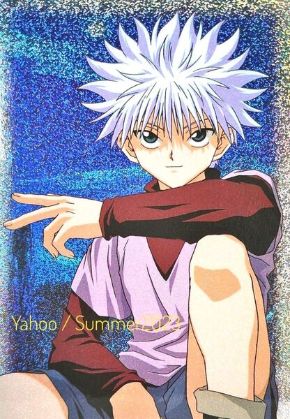 匿名配送 HUNTER×HUNTER ブロマイド キルア SP03 レア キラ ホログラム ポストカード KILLUA 旧アニメ