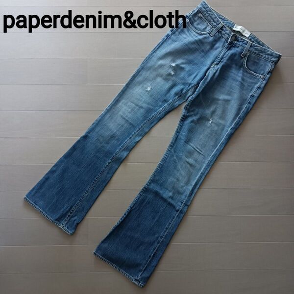1885 paperdenim&cloth ペーパーデニムアンドクロス デニム ジーンズ ボトムス フレアデニム ダメージ加工