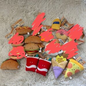 つぶらな瞳 ファーストフードぬいぐるみマスコットセット マスコット ぬいぐるみ プライズ