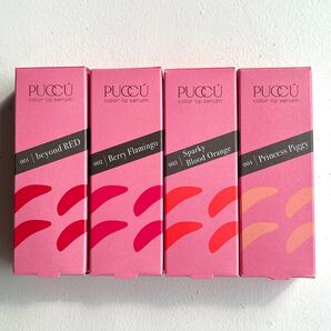 PUCCU カラーリップセラム 4色セット