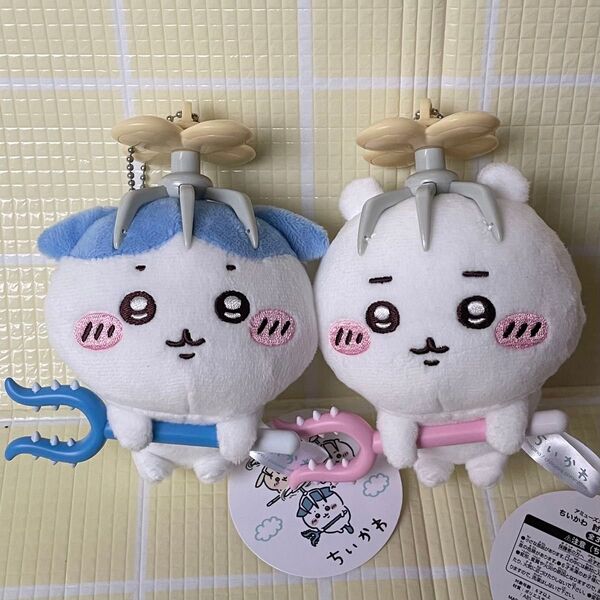 新品 ちいかわ 討伐 マスコット ハチワレ 2種 人気 ぬいぐるみ キーチェーン ナガノ キーホルダー プライズ 入手困難 セット