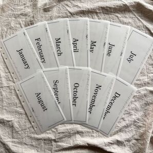 A6サイズ month リフィルセット