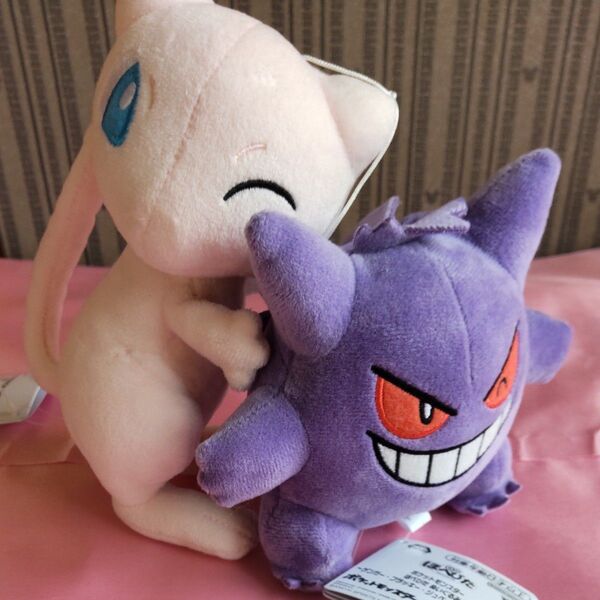 ポケットモンスター ほぺぴた ぬいぐるみ ゲンガー とミュウのセット