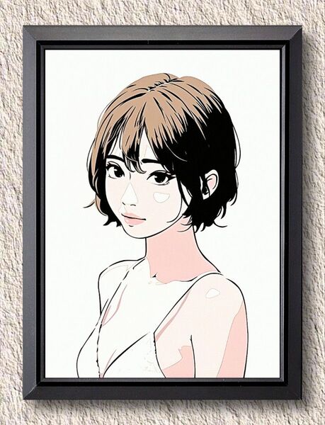 Backside works. (バックサイドワークス)【A4サイズ写真ポスターフレーム付き2点セット】イラスト ポスター
