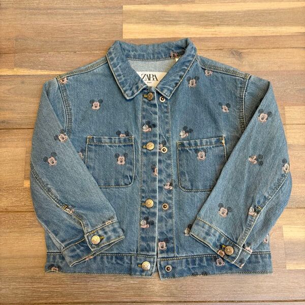 zara baby デニムジャケット ミッキー