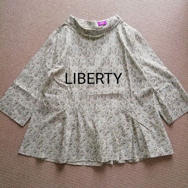 LIBERTY リバティ ペイズリー プルオーバー ブラウス SIMPLE LIFE 花柄 コットン レナウン