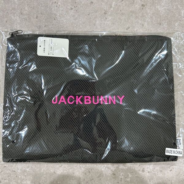 【新品】ジャックバニー/Jack Bunny!! ゴルフ メッシュポーチ トラベルポーチ 非売品 ノベルティー