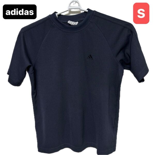 adidas(アディダス) 半袖Tシャツ Sサイズ ネイビー系 スポーツウェア 男女兼用