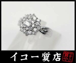 Store Store Pt900 Diamond 1.00ct Fashion Ring № 12 Новая готовая RY0915