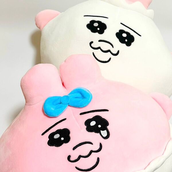 【新品未使用タグ付】おぱんちゅうさぎ ダイカットクッション 2個