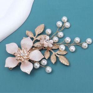 数量限定で5/6までお値下げ! ヘアピン パーティー 結婚式 レディース 花 レディース 2次会 ヘッドセット