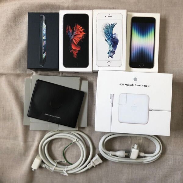 Apple アップル アップル製品 空箱 説明書 ケーブル iPhone Macbook Macbookpro